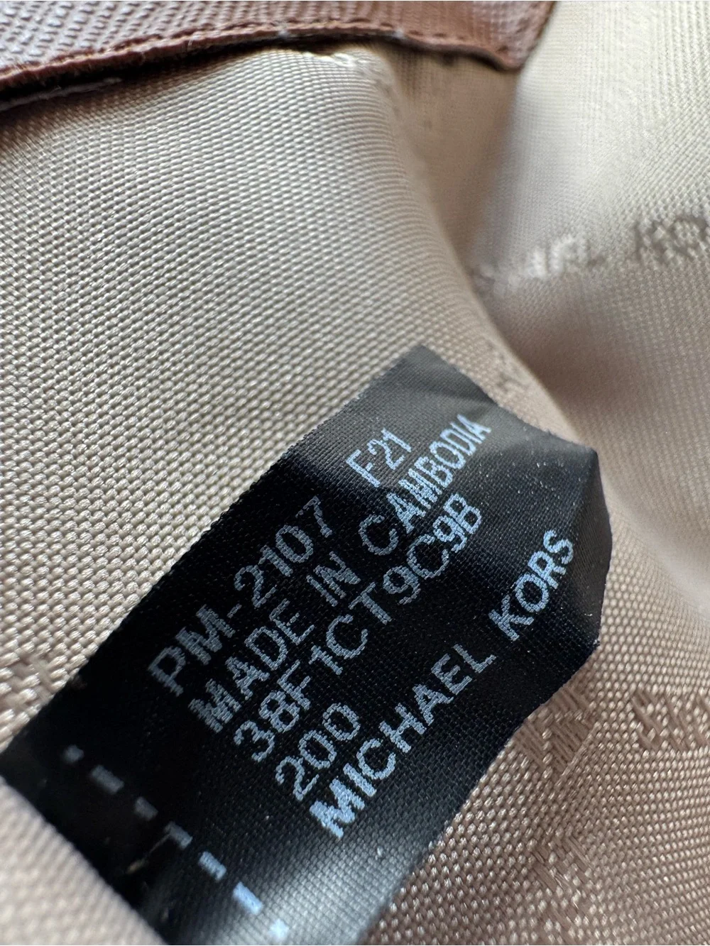 Michael Kors Brown and Dark Brown Signature Crossbody